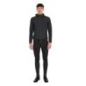 Equestro Felpa tecnica uomo con cappuccio e inserti micro mesh - Nero