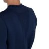 Equestro Felpa tecnica uomo girocollo con inserti micro mesh - Blu navy