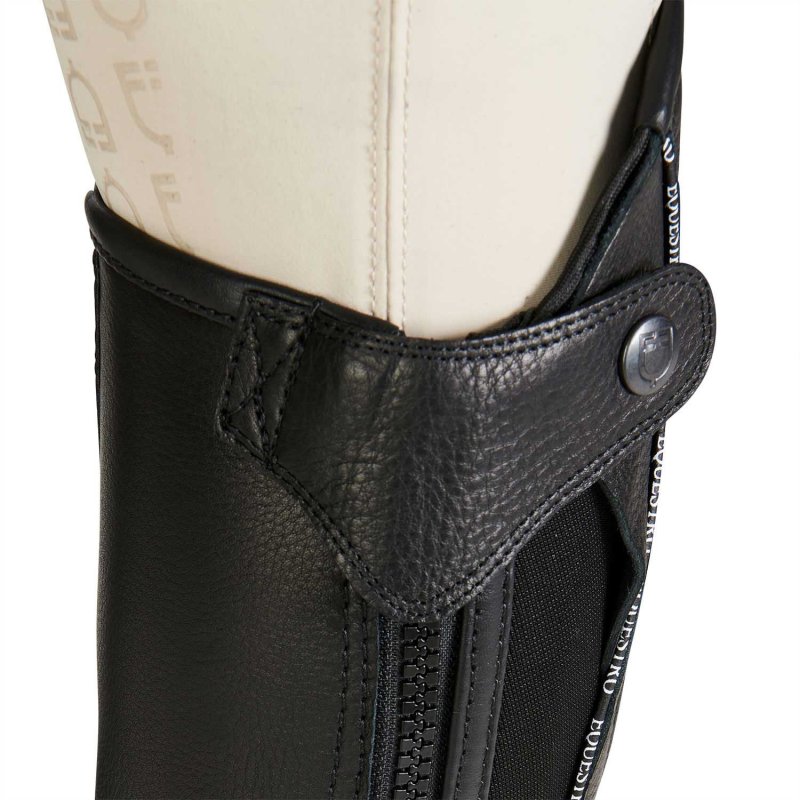 Equestro Ghette bambini con elastico morbido cuoio - Nero