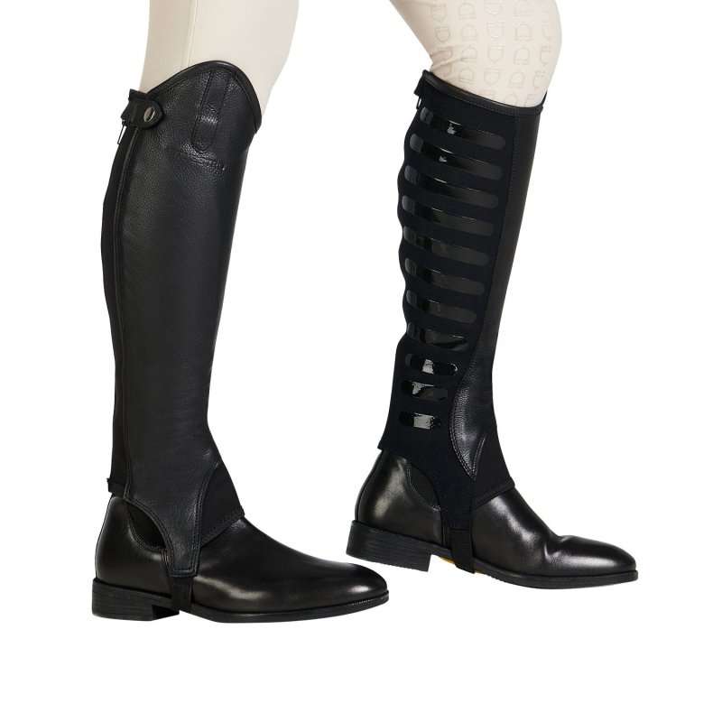 Equestro Ghette unisex con grip in silicone - Nero