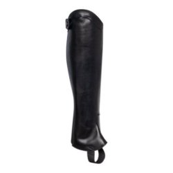 Equestro Ghette unisex con zip e fascia elastica posteriore - Nero