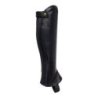 Equestro Ghette unisex con zip e fascia elastica posteriore - Nero