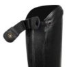 Equestro Ghette unisex con zip e fascia elastica posteriore - Nero