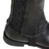 Equestro Ghette unisex fascia elastica con loghi - Nero