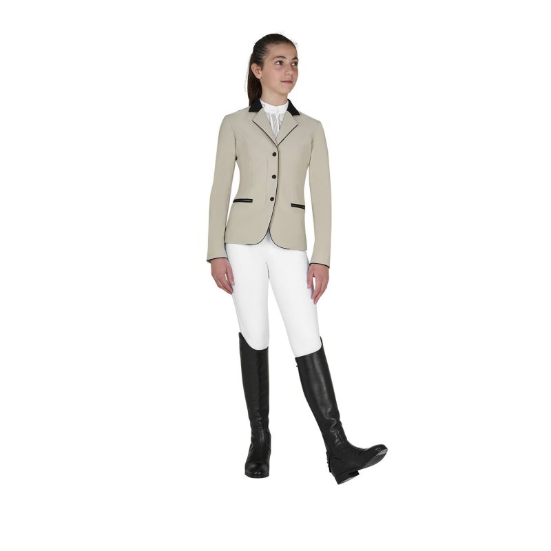 Equestro Giacca bambini unisex concorso zip e bottoni - OXFORD TAN (15-1306)