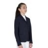 Equestro Giacca bambini unisex concorso zip e bottoni - Blu navy