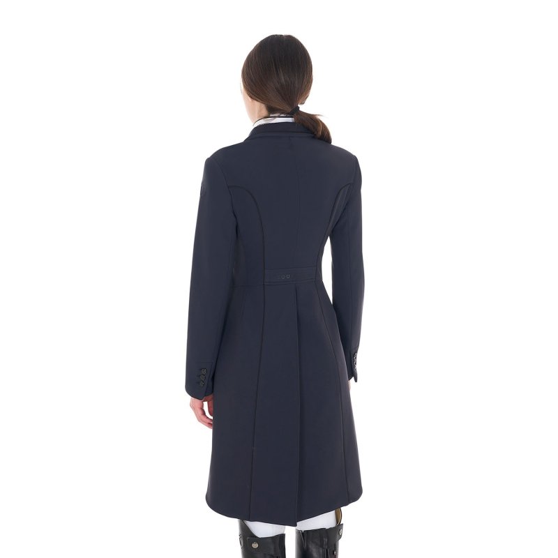 Equestro Frac donna da concorso in tessuto tecnico - Blu navy