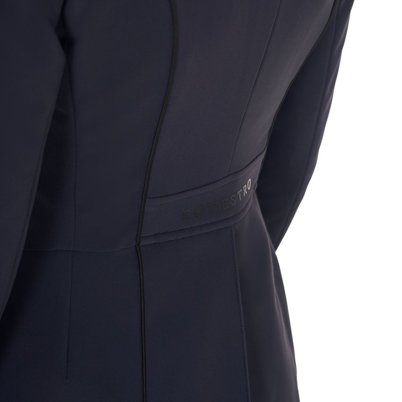 Equestro Frac donna da concorso in tessuto tecnico - Blu navy