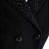 Equestro Frac donna in tessuto tecnico con strass - Nero