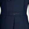 Equestro Frac donna in tessuto tecnico con strass - Blu navy