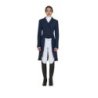 Equestro Frac donna in tessuto tecnico con strass - Blu navy