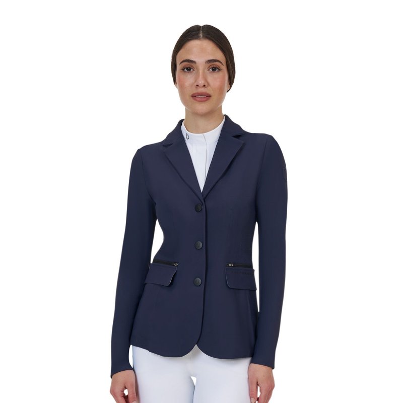 Equestro Giacca concorso donna Ridertechnology 2.0 cuciture termosaldate - Blu navy