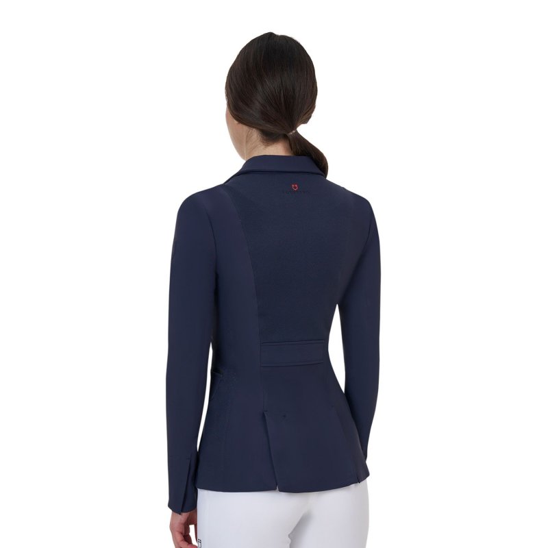 Equestro Giacca concorso donna Ridertechnology 2.0 cuciture termosaldate - Blu navy