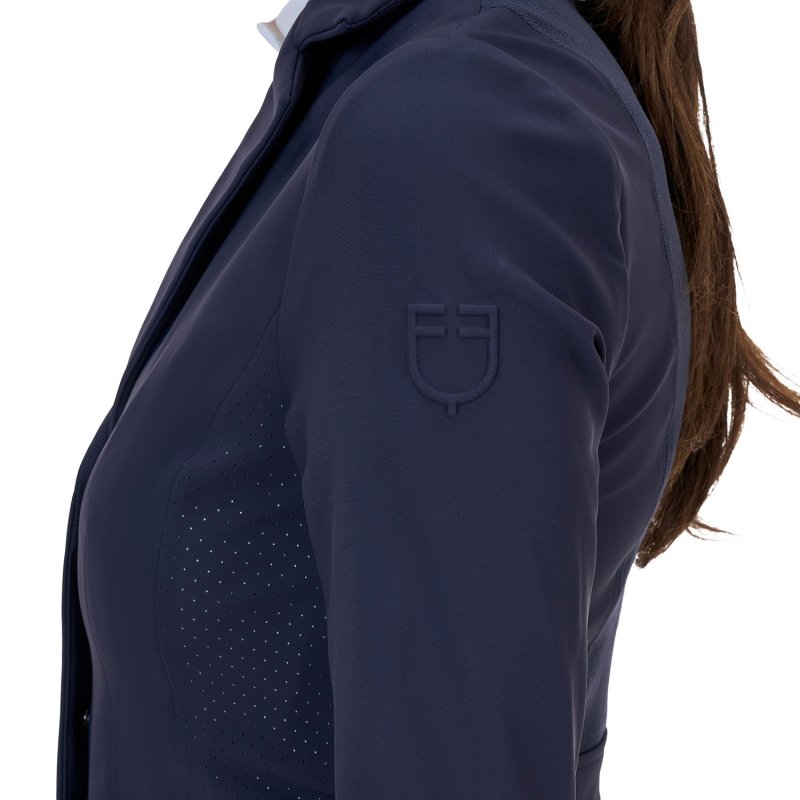 Equestro Giacca concorso donna Ridertechnology 2.0 cuciture termosaldate - Blu navy