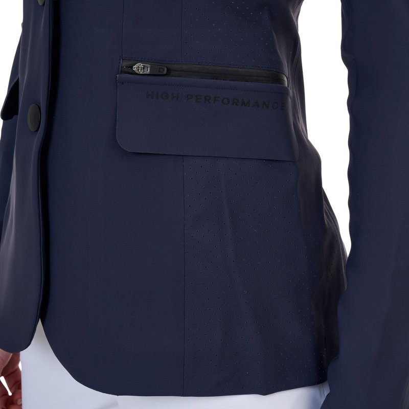 Equestro Giacca concorso donna Ridertechnology 2.0 cuciture termosaldate - Blu navy