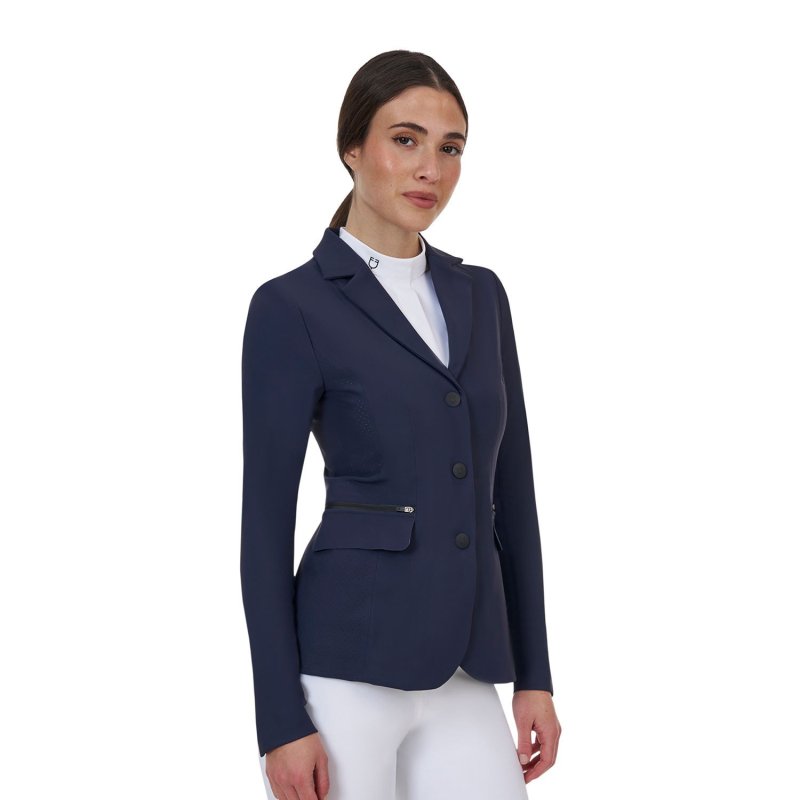 Equestro Giacca concorso donna Ridertechnology 2.0 cuciture termosaldate - Blu navy