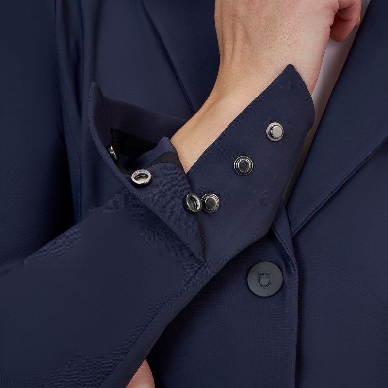 Equestro Giacca concorso donna Ridertechnology 2.0 cuciture termosaldate - Blu navy