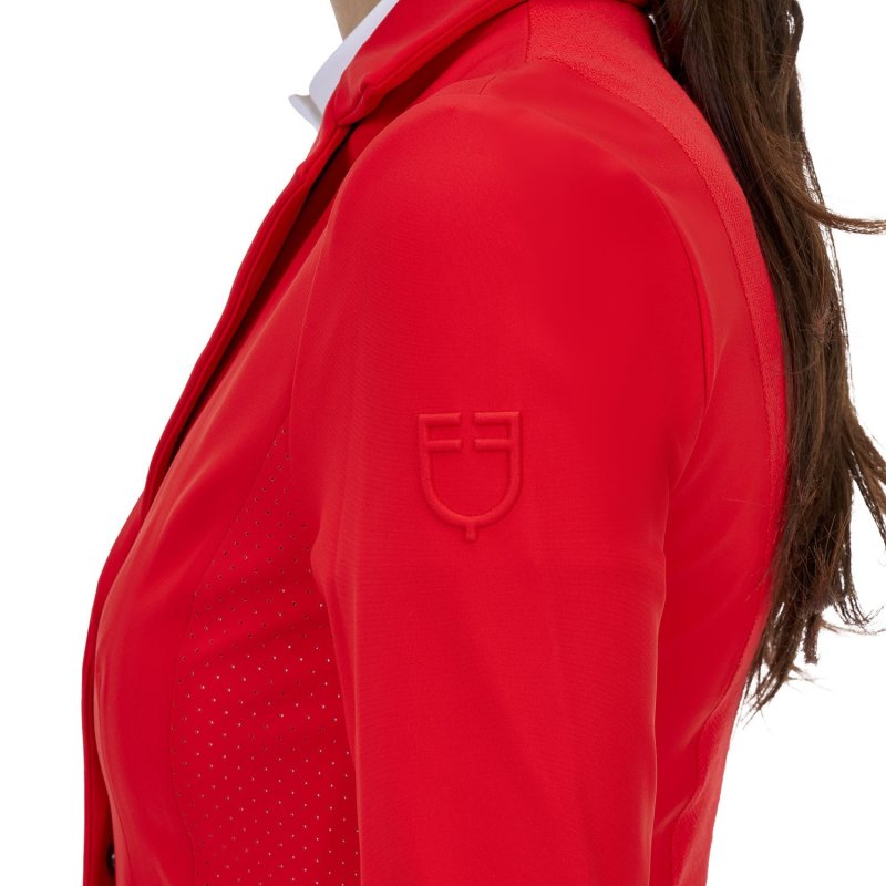 Equestro Giacca concorso donna Ridertechnology 2.0 cuciture termosaldate - Rosso