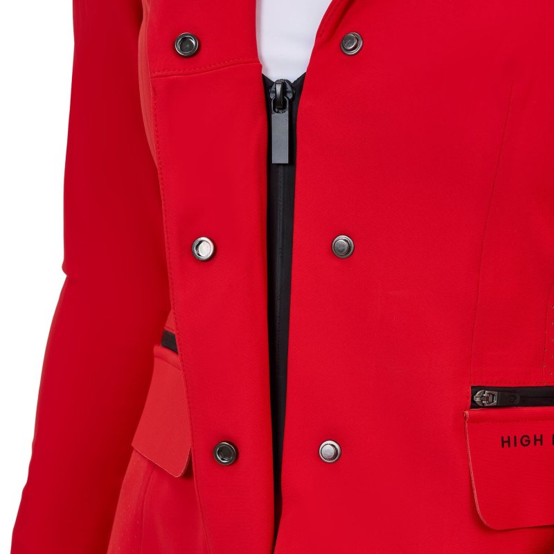 Equestro Giacca concorso donna Ridertechnology 2.0 cuciture termosaldate - Rosso