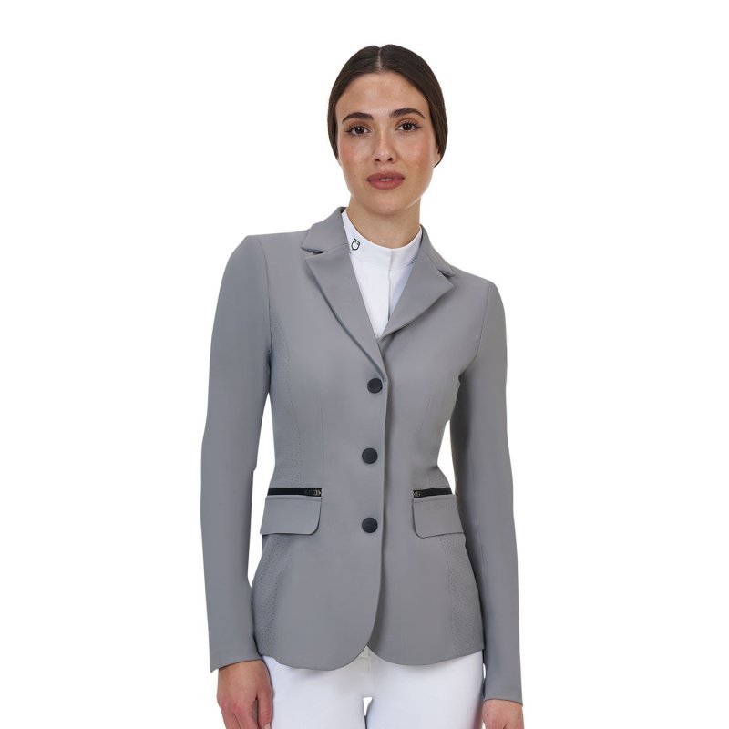 Equestro Giacca concorso donna Ridertechnology 2.0 cuciture termosaldate - MOCKINGBIRD (18-4015)