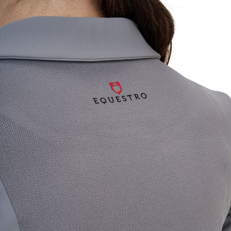 Equestro Giacca concorso donna Ridertechnology 2.0 cuciture termosaldate - MOCKINGBIRD (18-4015)
