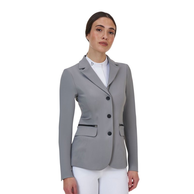 Equestro Giacca concorso donna Ridertechnology 2.0 cuciture termosaldate - MOCKINGBIRD (18-4015)