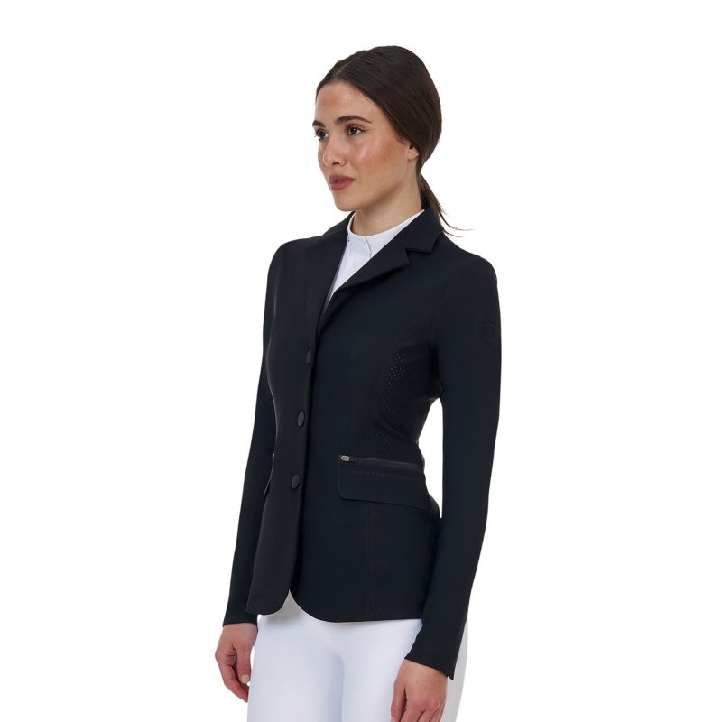 Equestro Giacca concorso donna Ridertechnology 2.0 cuciture termosaldate - Nero