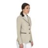 Equestro Giacca donna concorso Monogram tre bottoni - OXFORD TAN (15-1306)