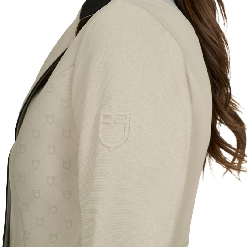 Equestro Giacca donna concorso Monogram tre bottoni - OXFORD TAN (15-1306)