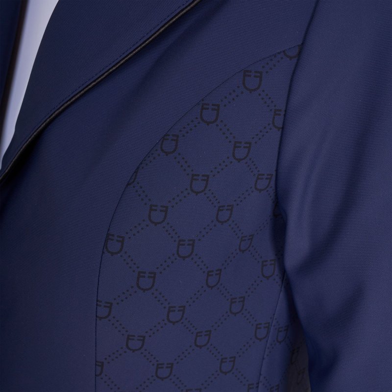 Equestro Giacca donna concorso Monogram tre bottoni - Blu navy