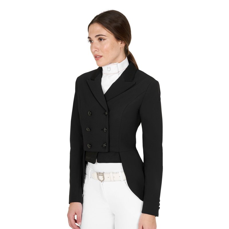 Equestro Mezzo frac da donna per concorso dressage - Nero