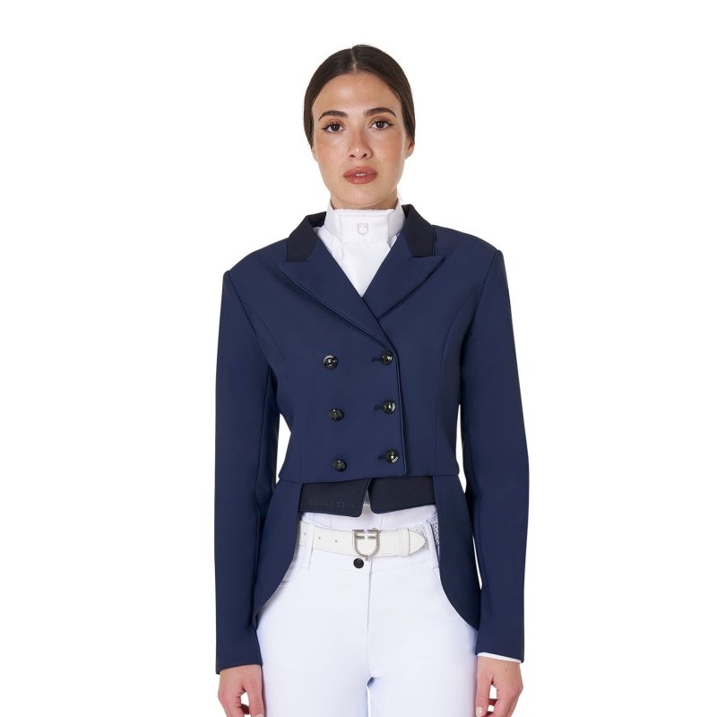 Equestro Mezzo frac da donna per concorso dressage - Blu navy