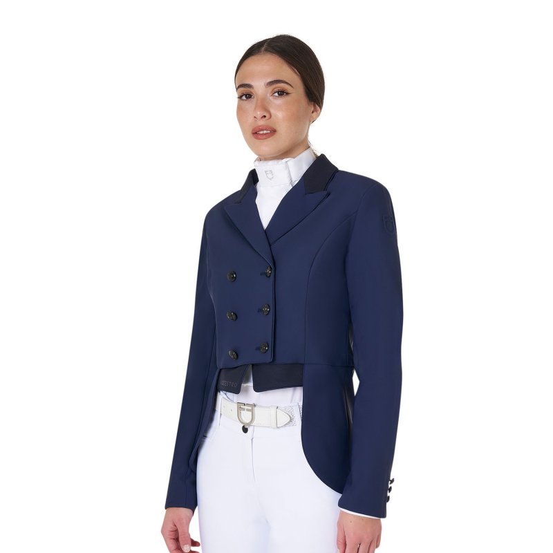 Equestro Mezzo frac da donna per concorso dressage - Blu navy