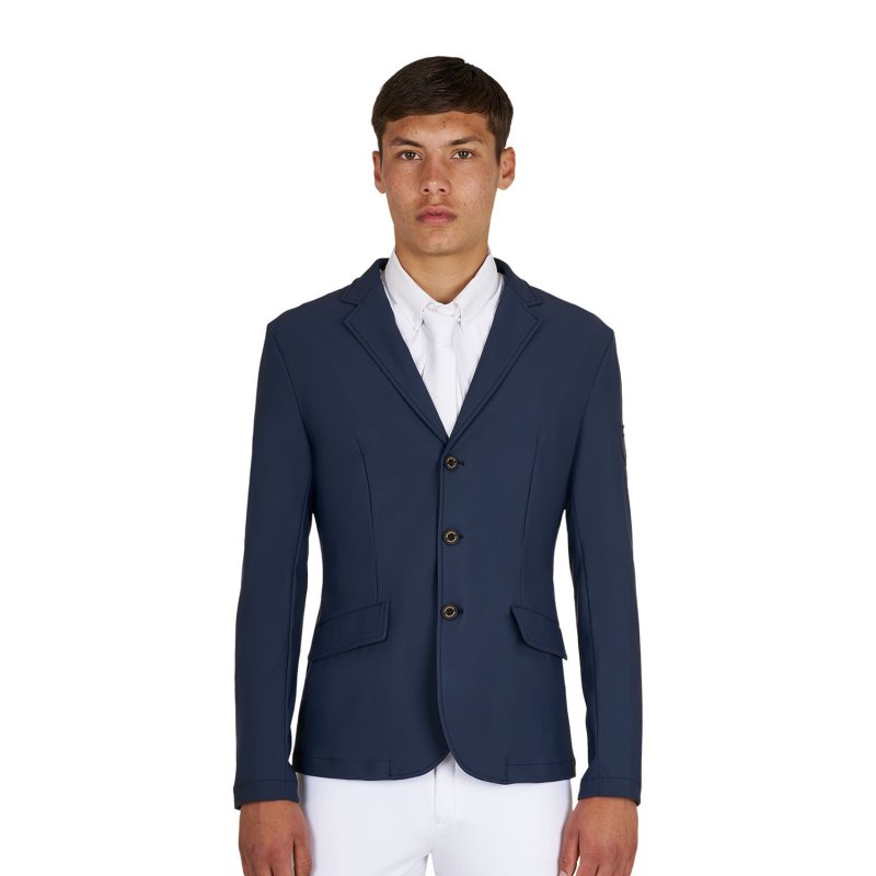Equestro Giacca concorso uomo Girasol con logo a rilievo - Blu navy