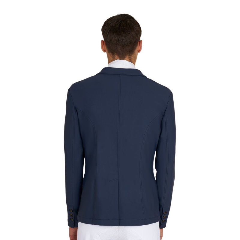 Equestro Giacca concorso uomo Girasol con logo a rilievo - Blu navy