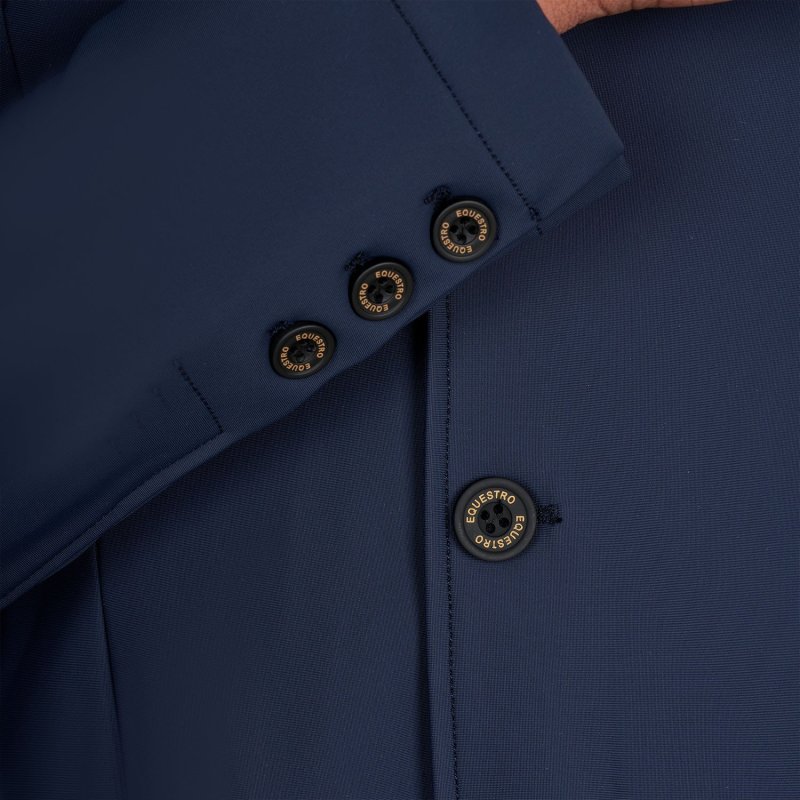Equestro Giacca concorso uomo Girasol con logo a rilievo - Blu navy