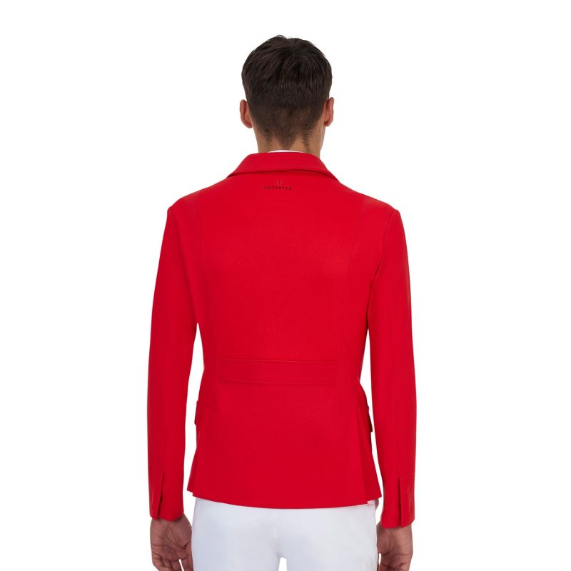 Equestro Giacca concorso uomo Ridertechnology 2.0 cuciture termosaldate - Rosso