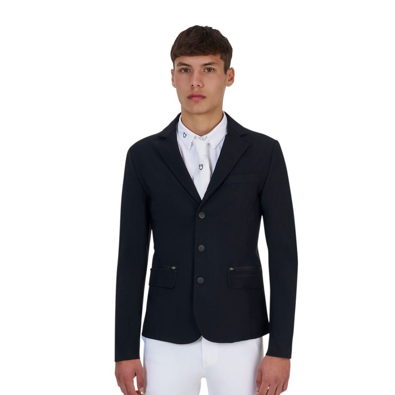 Equestro Giacca concorso uomo Ridertechnology 2.0 cuciture termosaldate - Nero