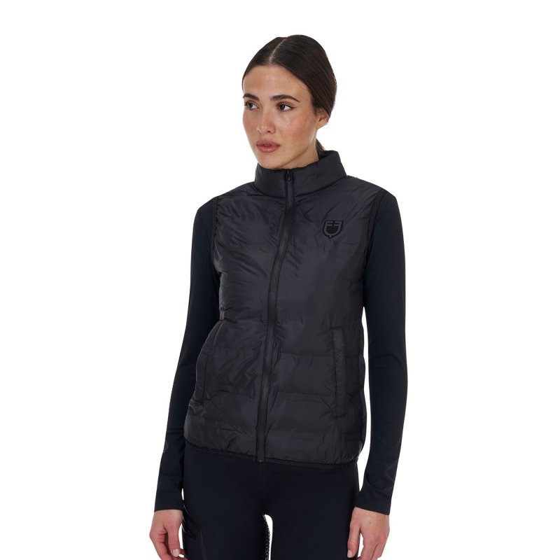 Equestro Smanicato donna Ridertechnology 2.0 cuciture termosaldate - Nero