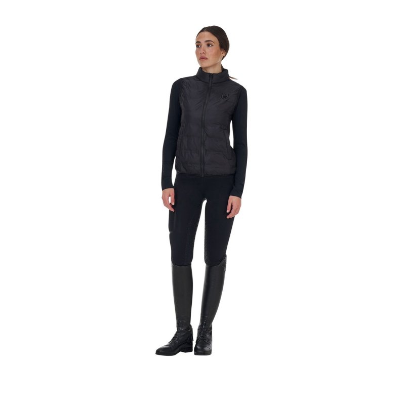 Equestro Smanicato donna Ridertechnology 2.0 cuciture termosaldate - Nero
