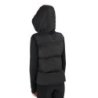 Equestro Smanicato tecnico donna con cappuccio Ridertechnology 2.0 - Nero