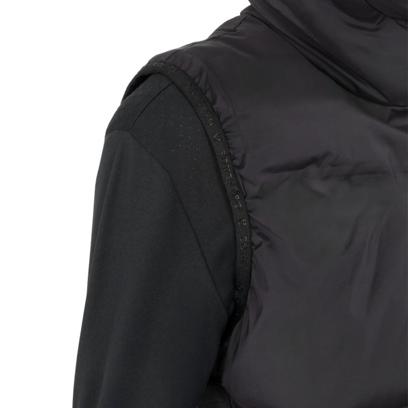 Equestro Smanicato tecnico donna con cappuccio Ridertechnology 2.0 - Nero