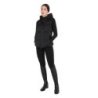 Equestro Smanicato tecnico donna con cappuccio Ridertechnology 2.0 - Nero