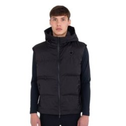 Equestro Smanicato tecnico uomo con cappuccio Ridertechnology 2.0 - Nero