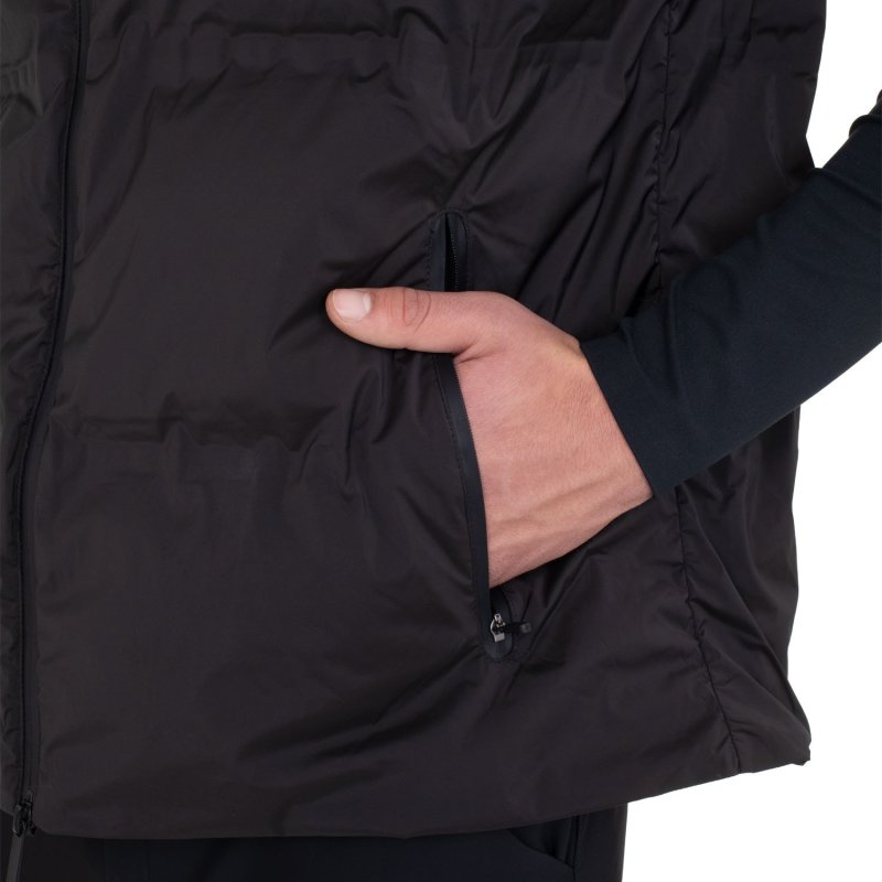 Equestro Smanicato tecnico uomo con cappuccio Ridertechnology 2.0 - Nero