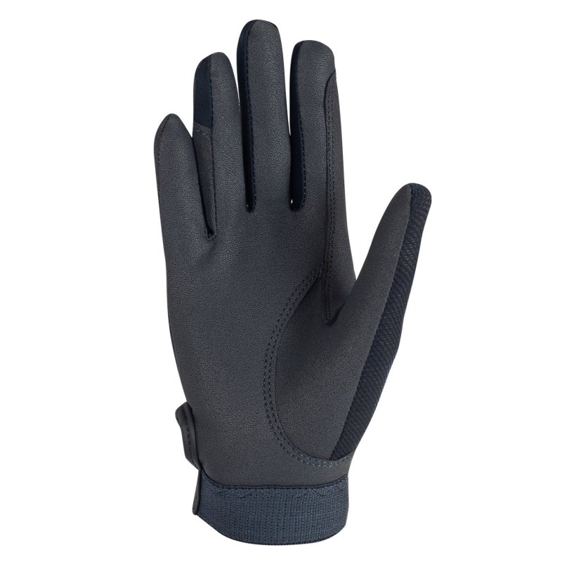 Equestro Guanti bambini in tessuto tecnico - Blu navy