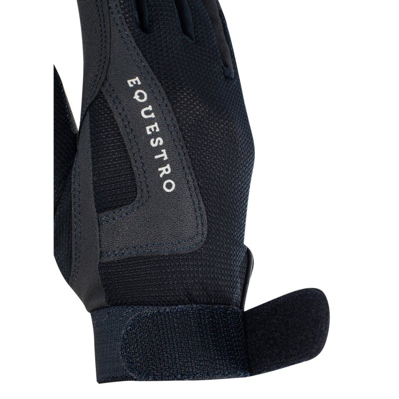 Equestro Guanti bambini in tessuto tecnico - Blu navy