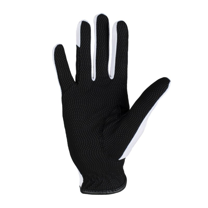 Equestro Guanti in tessuto tecnico con logo multicolor - Nero