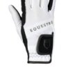 Equestro Guanti in tessuto tecnico con logo multicolor - Nero