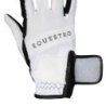 Equestro Guanti in tessuto tecnico con logo multicolor - Nero